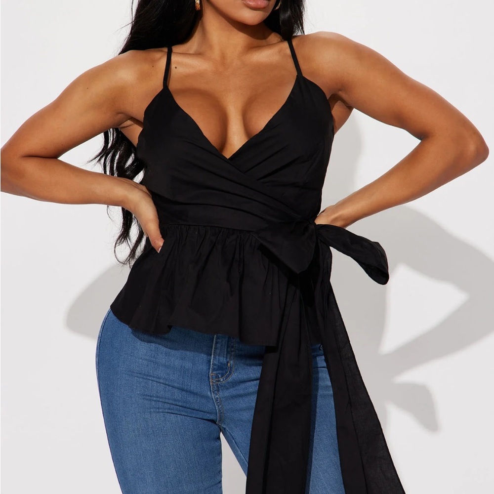 Fashion Nova Poplin Top Size XS